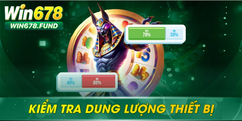 Kiểm tra dung lượng thiết bị